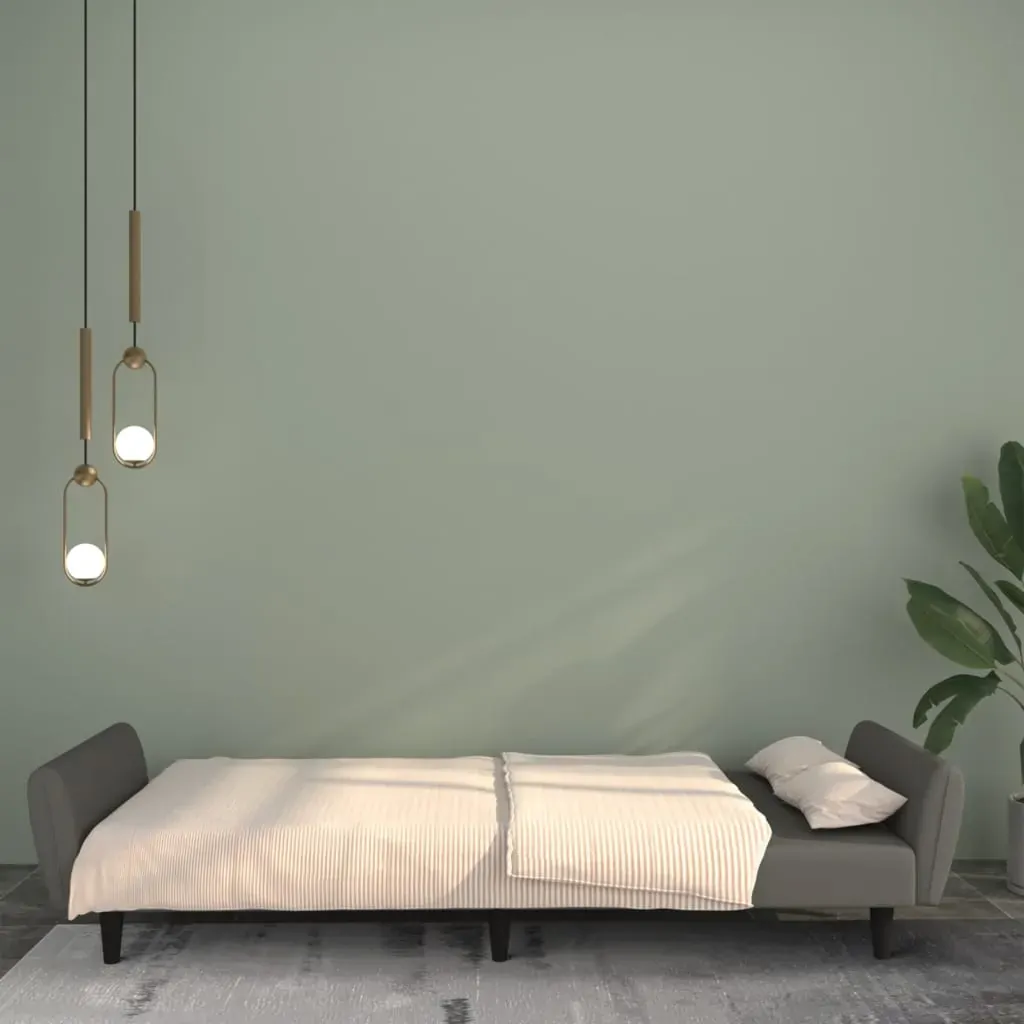 2-Seater Sofa Bed Dark Grey Velvet Price