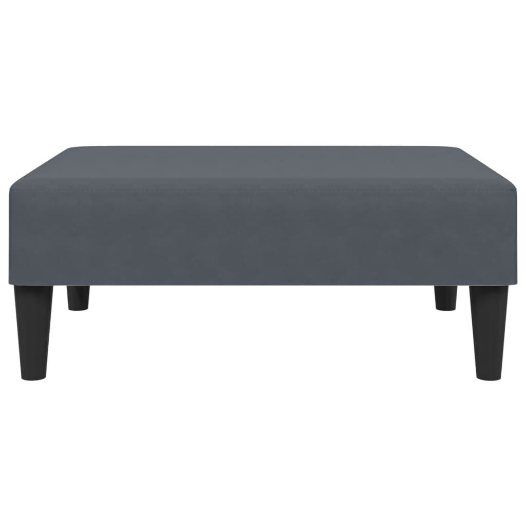 Footstool Dark Grey 77x55x31 cm Velvet Price
