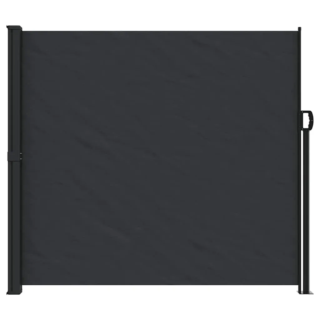 Retractable Side Awning Black 180x600 cm Price