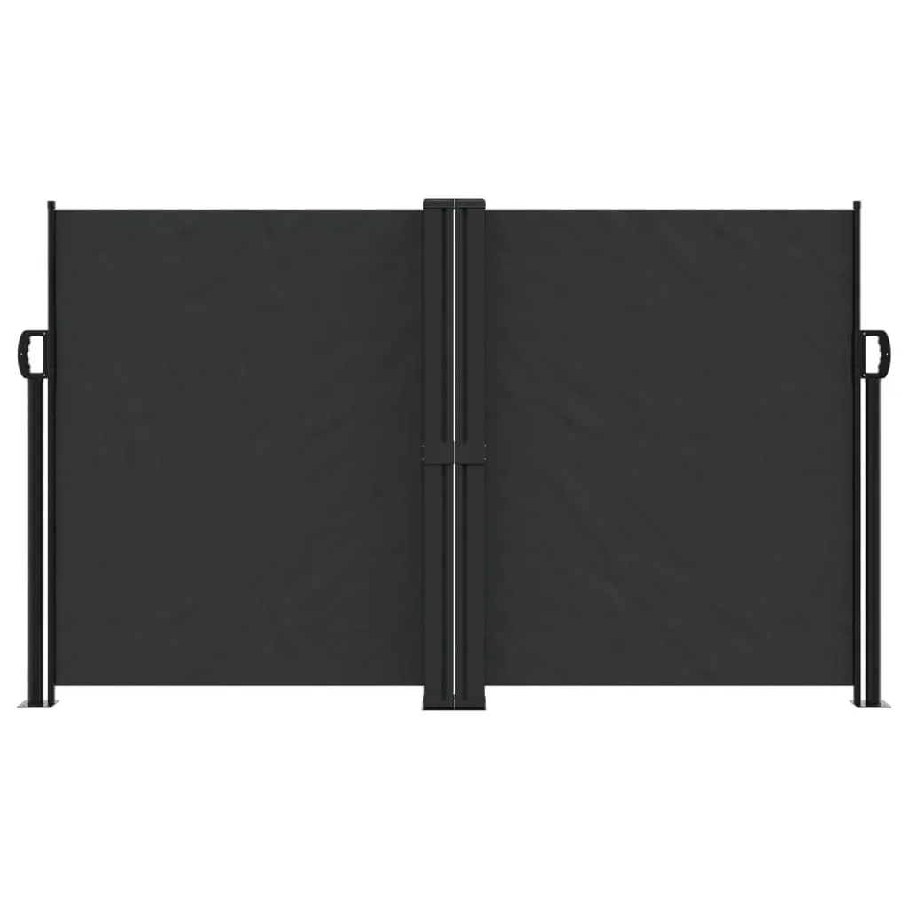 Retractable Side Awning Black 140x1000 cm Price