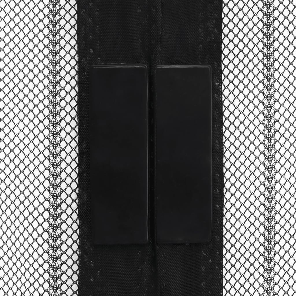 Insect Door Curtain 210 x 100 cm 2 pcs Magnet Black Price