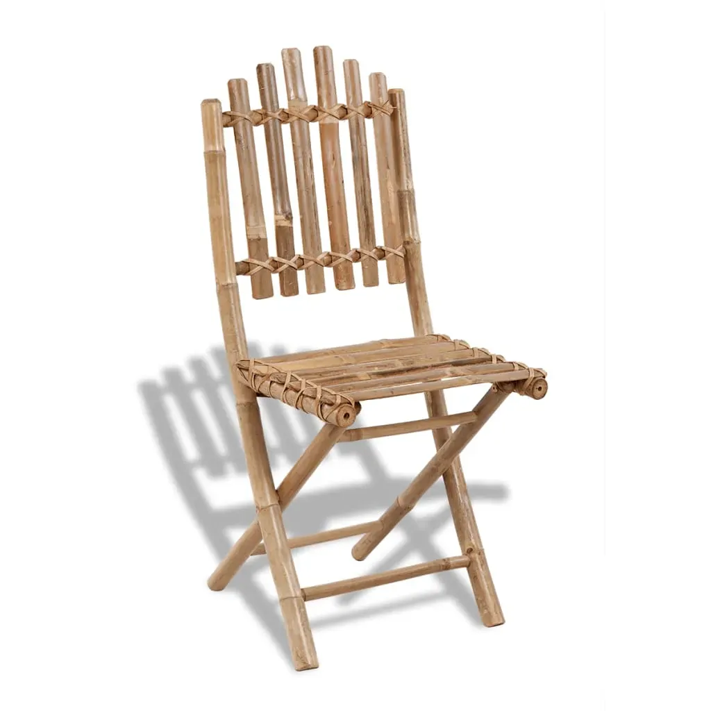 5 Piece Folding Outdoor Dining Set Bamboo Price