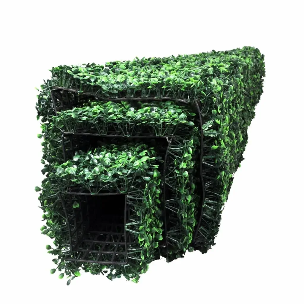 Set of 3 Artificial Boxwood Pyramid Topiary Price