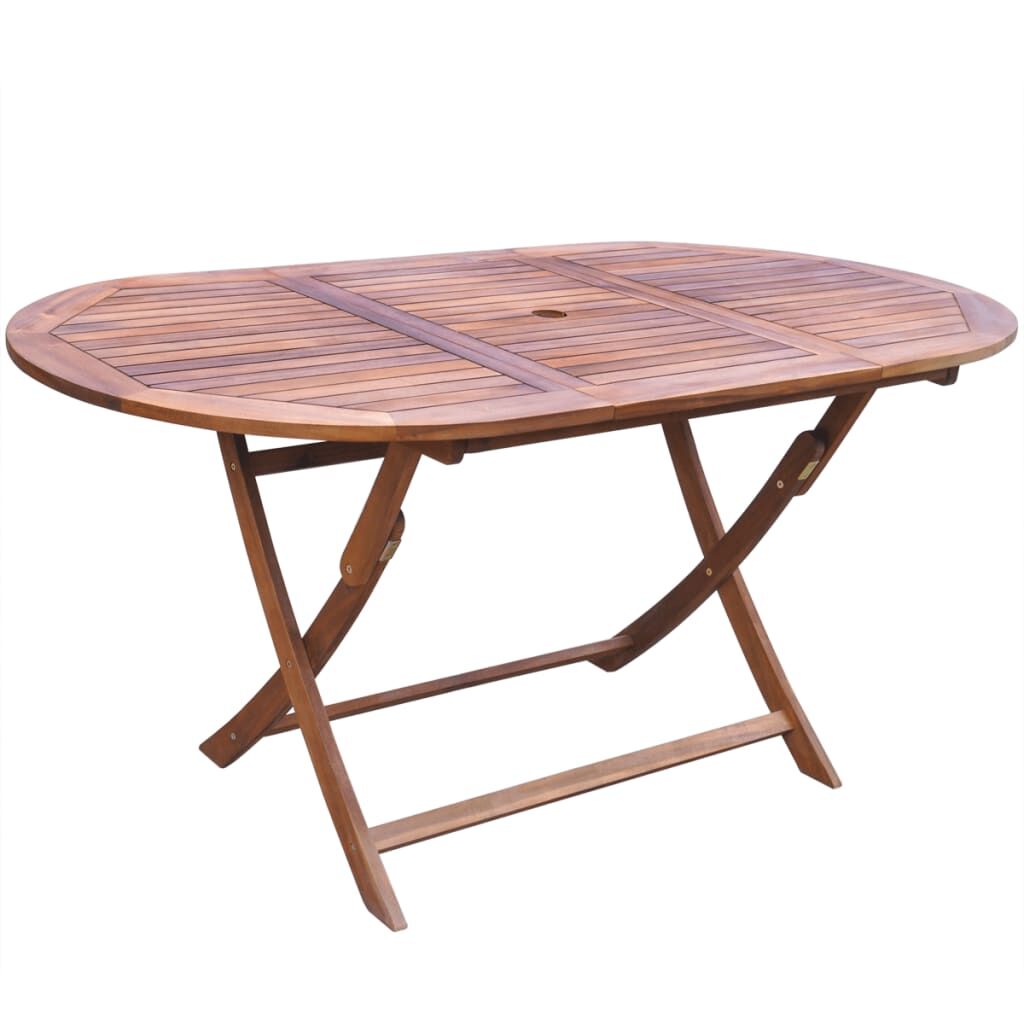 9 Piece Outdoor Dining Set with Cushions Solid Acacia Wood Price