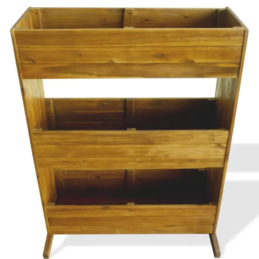 3-Tier Garden Raised Bed Solid Acacia Wood Price
