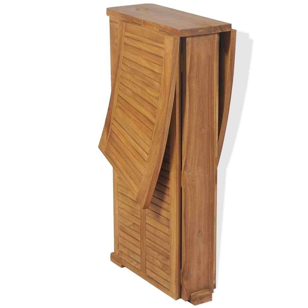 Folding Bar Table 155x53x105 cm Solid Teak Wood Price