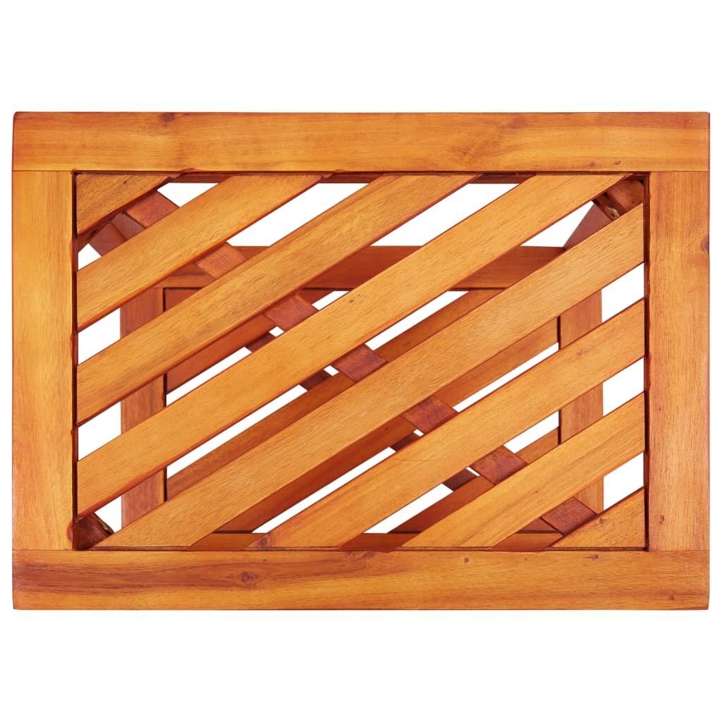 Side Table Solid Acacia Wood 45x33x45 cm Price