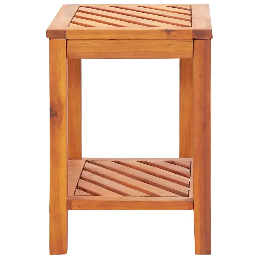 Side Table Solid Acacia Wood 45x33x45 cm Price