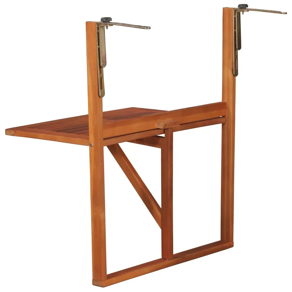 Hanging Balcony Table 64.5x44x80 cm Solid Acacia Wood Price