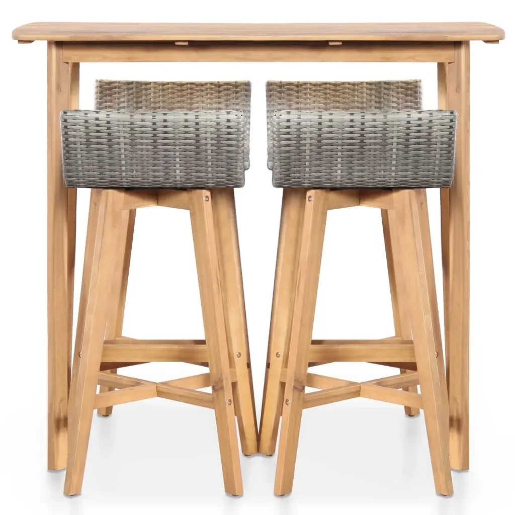 5 Piece Outdoor Dining Set Solid Acacia Wood Price