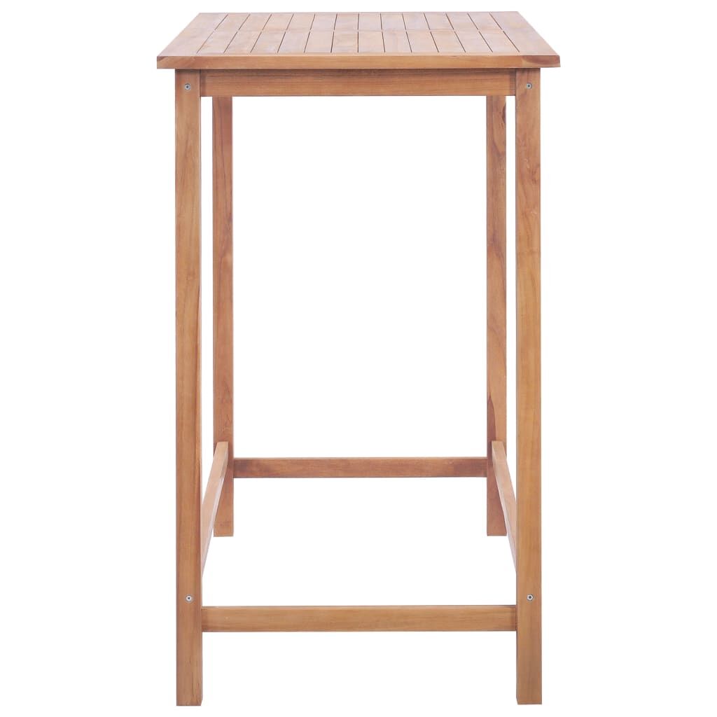 Garden Bar Table 120x65x110 cm Solid Teak Wood Price
