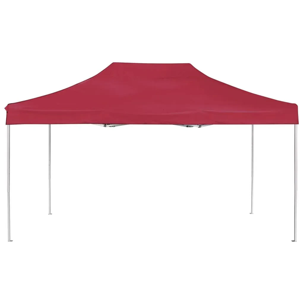 Professional Folding Party Tent Aluminium 4.5x3 m Wine Red Price
