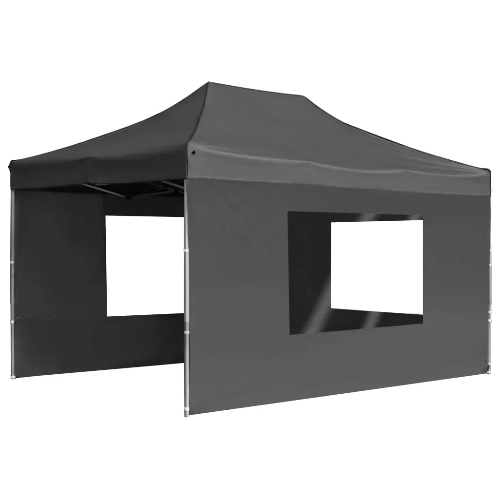 Professional Folding Party Tent with Walls Aluminium 4.5x3 m Anthracite Price