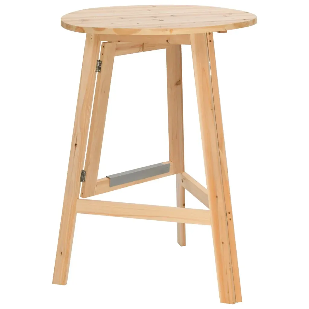 Foldable Bar Table 78 cm Fir Wood Price
