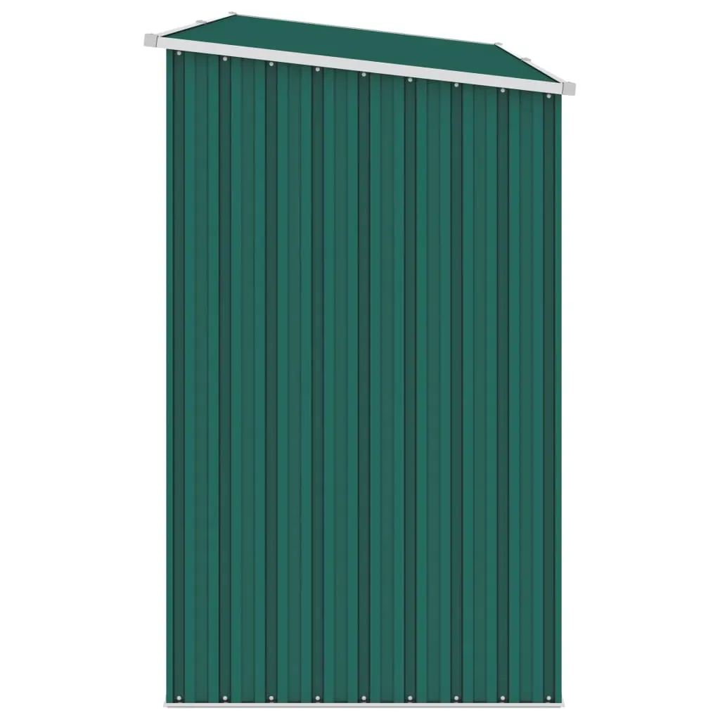 Garden Firewood Shed Green 245x98x159 cm Galvanised Steel Price