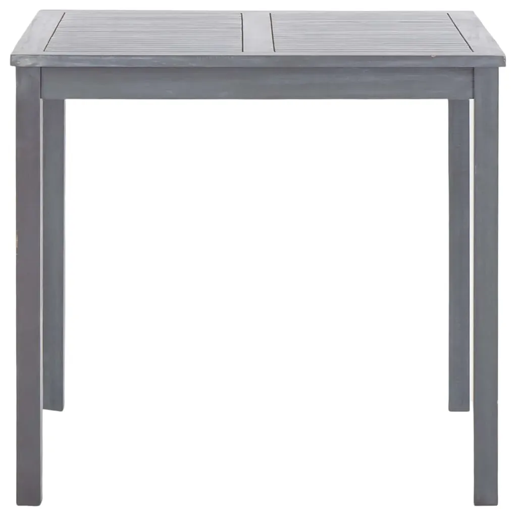 Garden Table Grey 80x80x74 cm Solid Acacia Wood Price