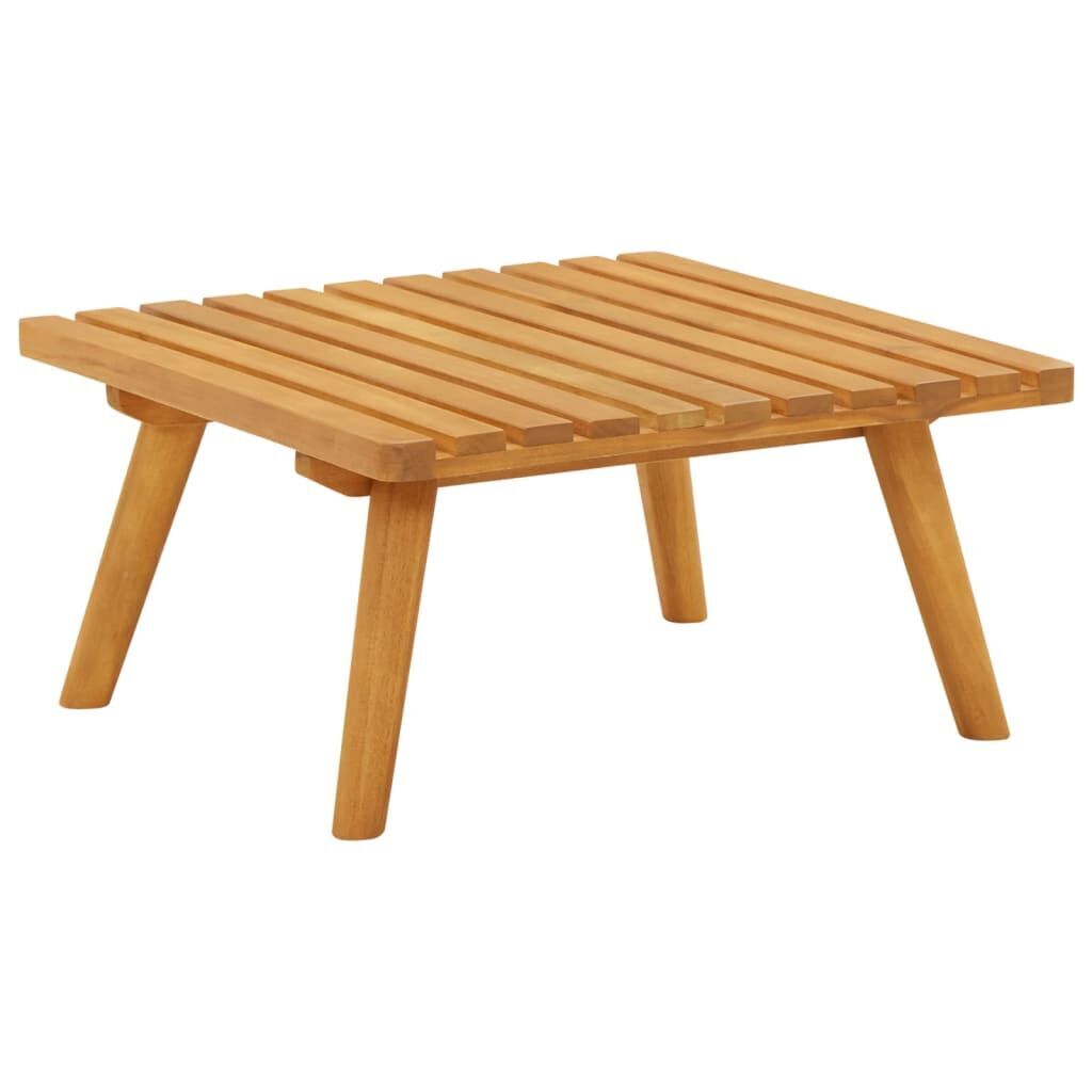 Garden Footstool with Cushion 60x60x29 cm Solid Acacia Wood Price