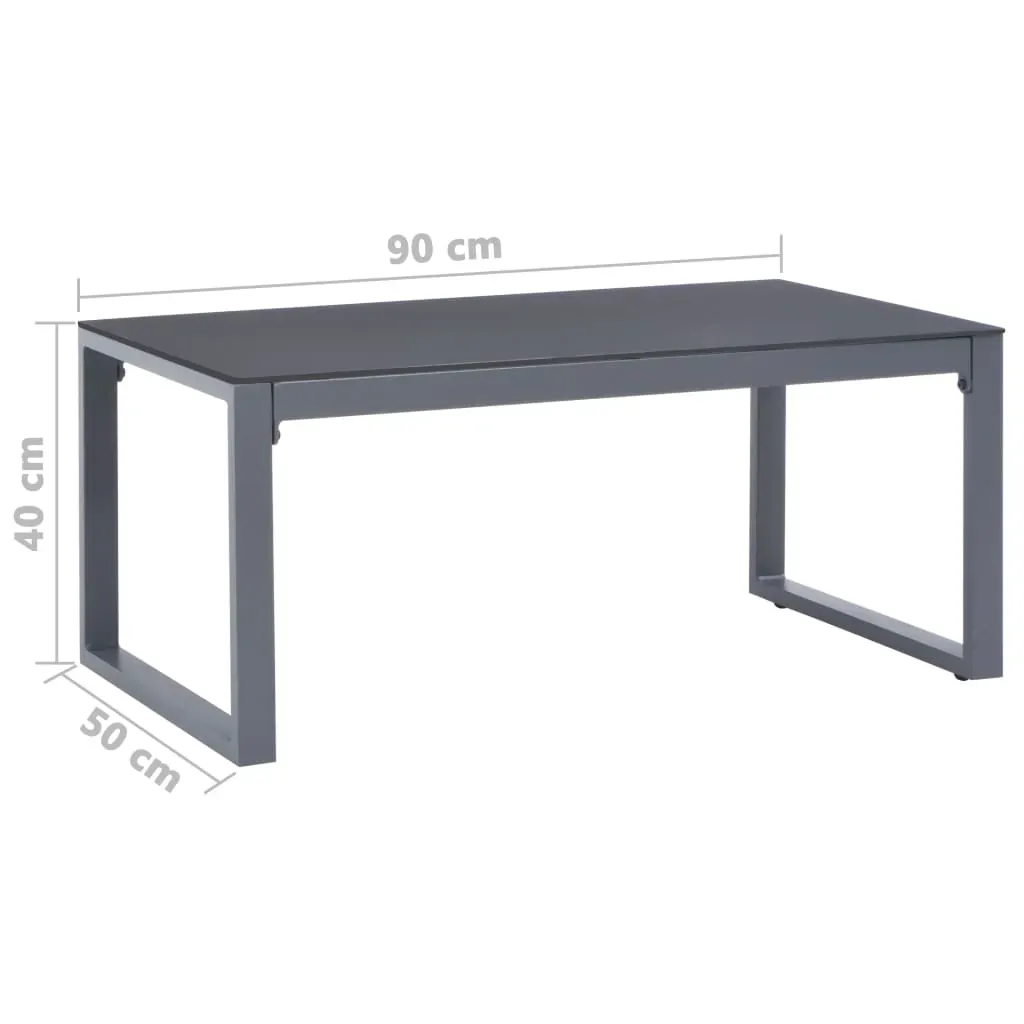 Coffee Table 90x50x40 cm Aluminium Price