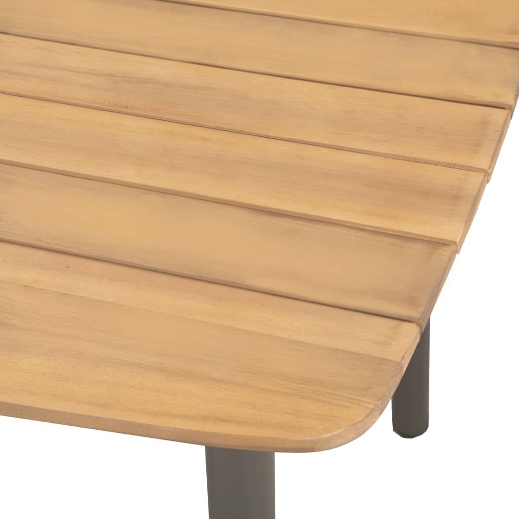 9 Piece Outdoor Dining Set Solid Acacia Wood and Steel Price