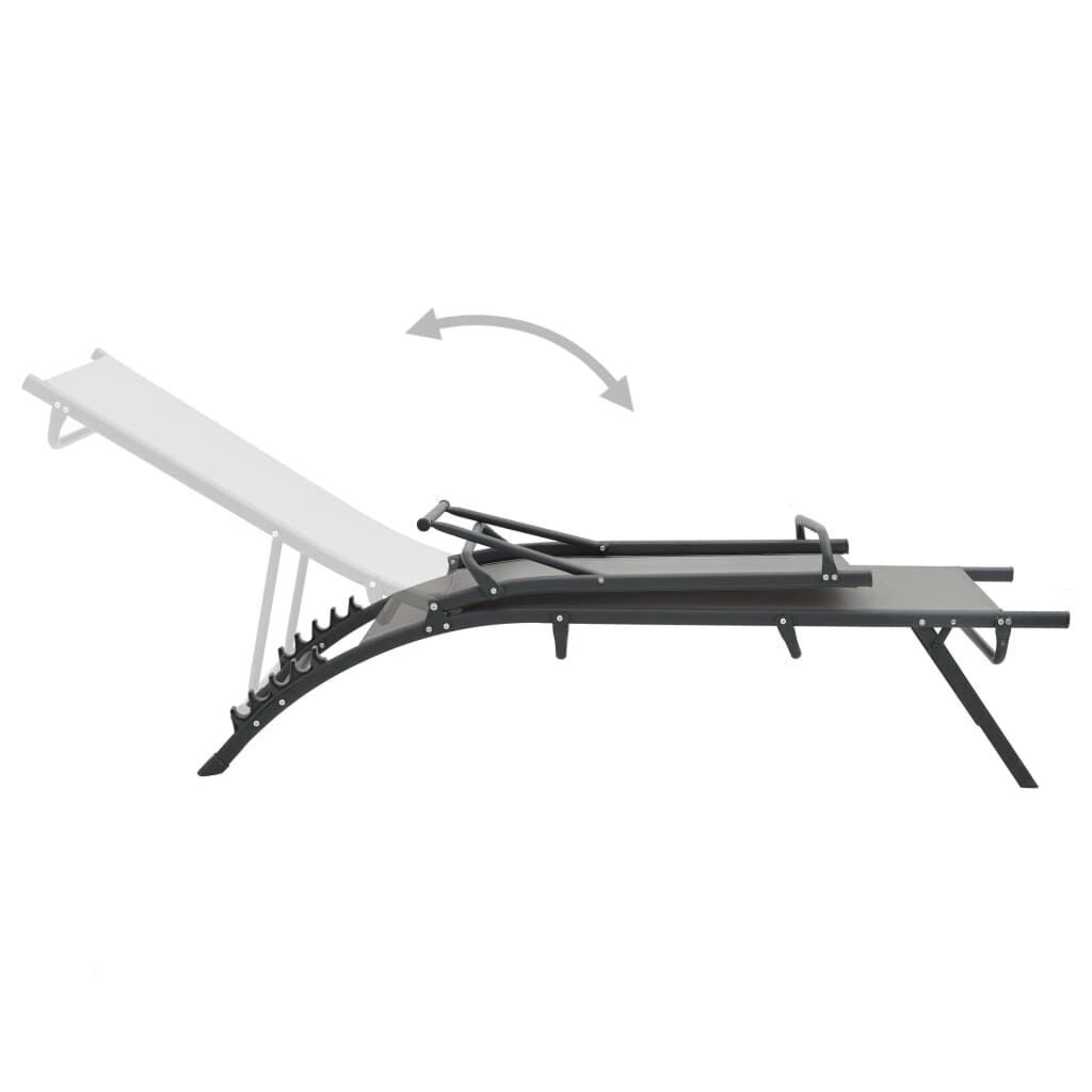 Sun Loungers 2 pcs Textilene and Steel Price