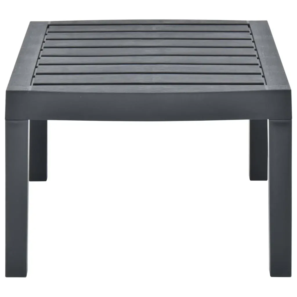 Garden Table Anthracite 78x55x38 cm Plastic Price