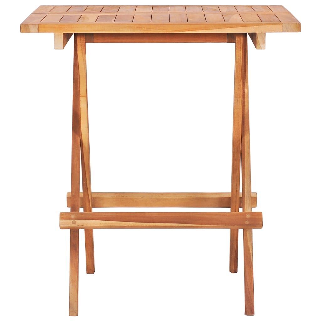 3 Piece Folding Bistro Set Solid Teak Wood Price