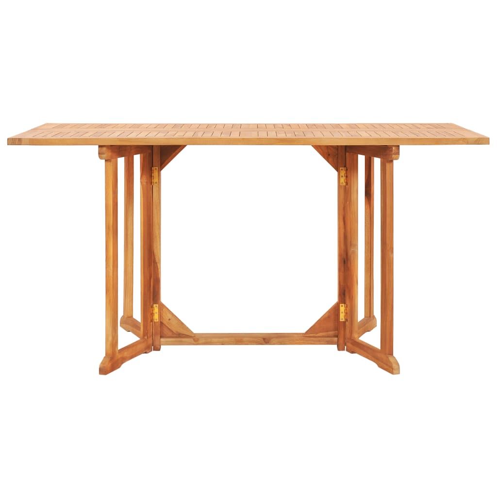 7 Piece Folding Outdoor Dining Set Solid Teak Wood Price