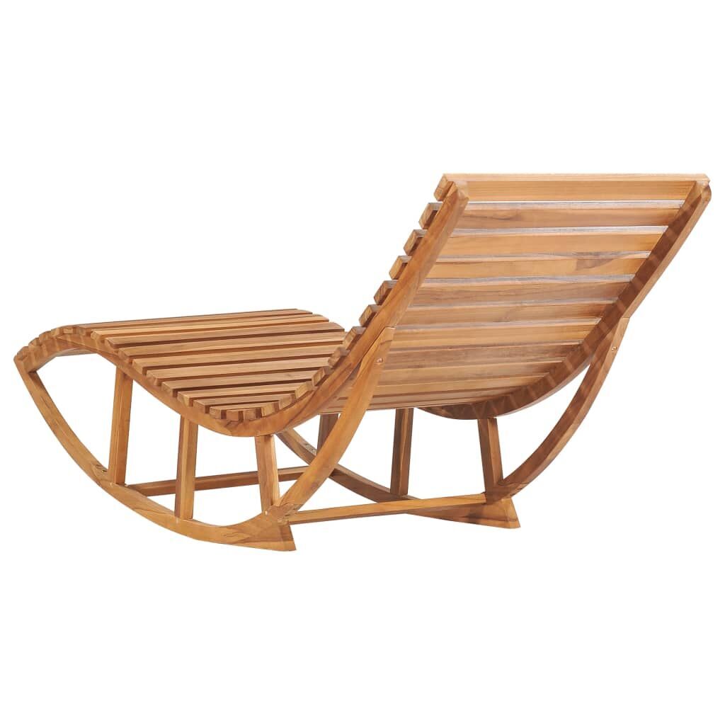 Rocking Sunlounger Solid Teak Wood Price