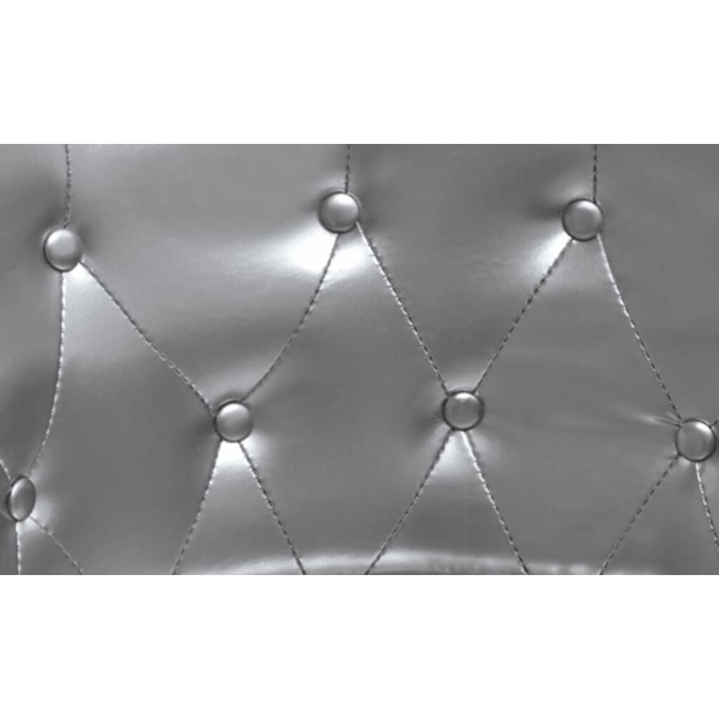 Tub Chair Silver Faux Leather Price