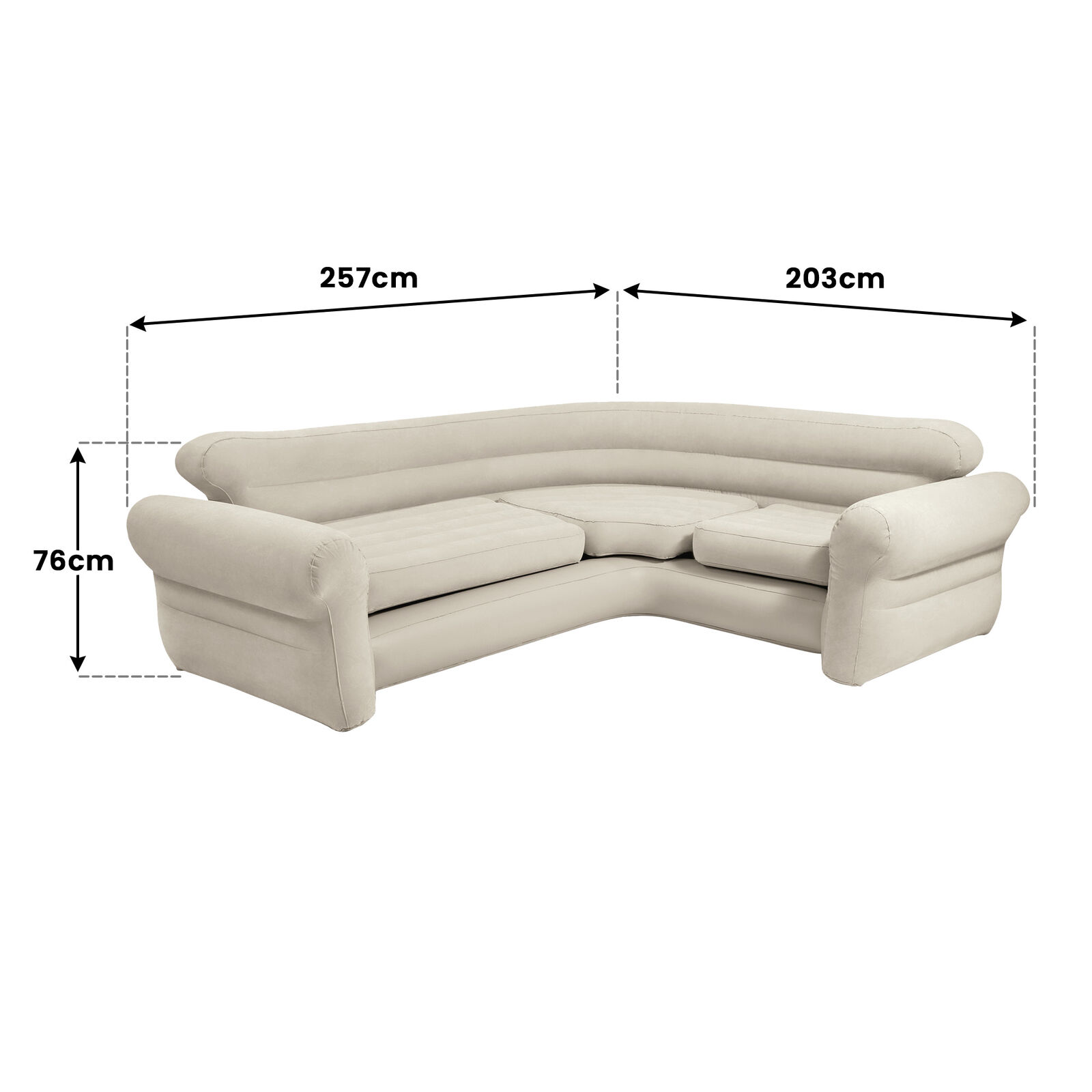 Intex Corner Sofa Inflatable Couch - L-Shaped Corner Sofa Price