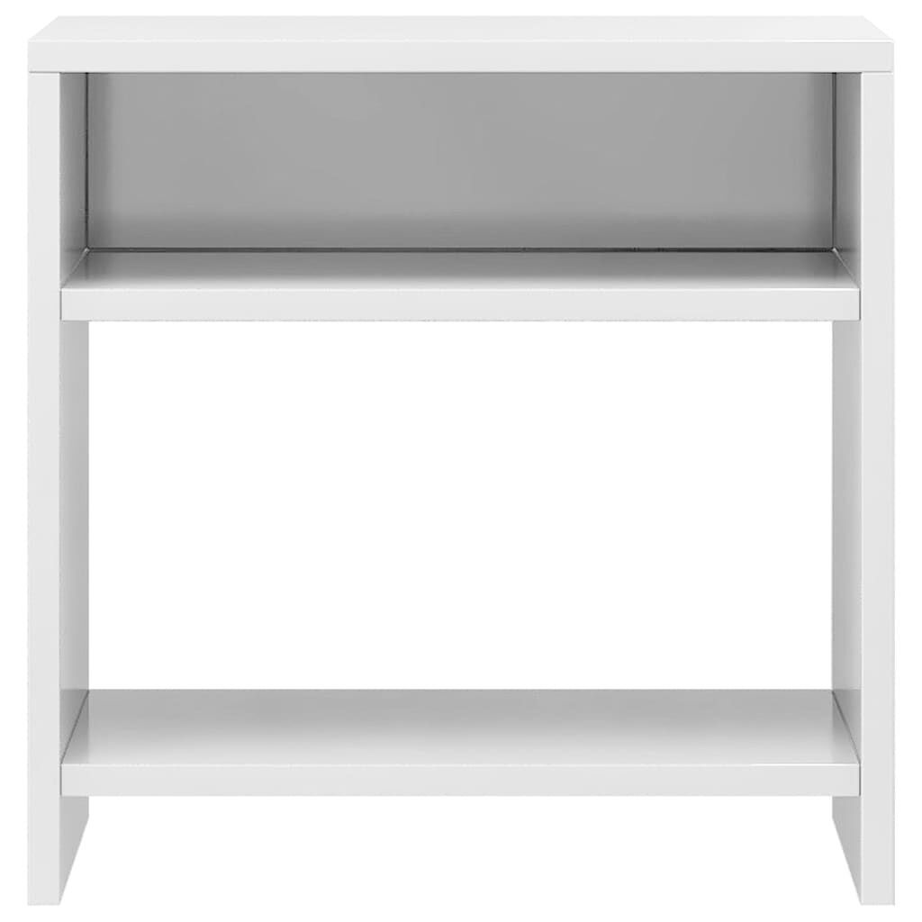 Bedside Cabinet High Gloss White 40x30x40 cm Engineered Wood Price