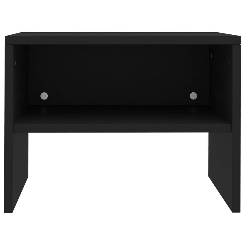 Bedside Cabinet Black 40x30x30 cm Engineered Wood Price