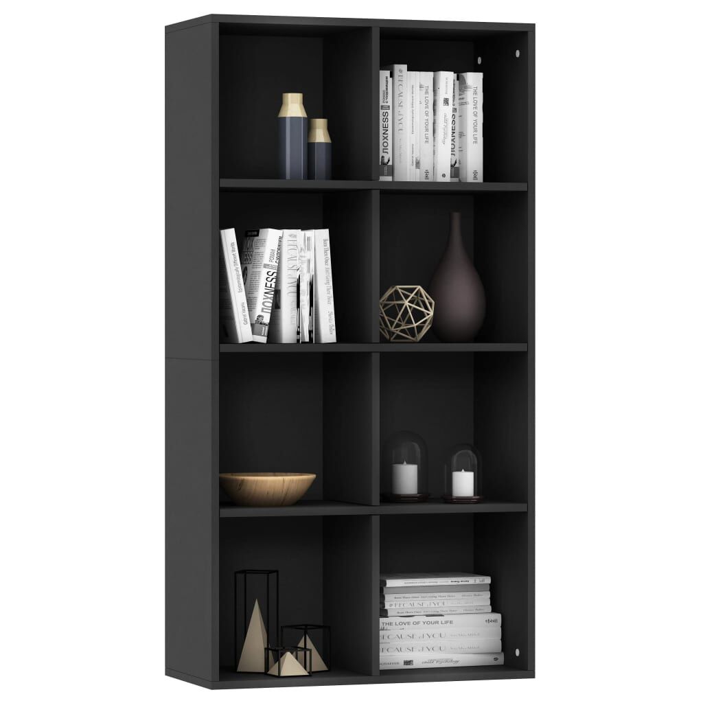 Book Cabinet/Sideboard Black 66x30x130 cm Engineered Wood Price