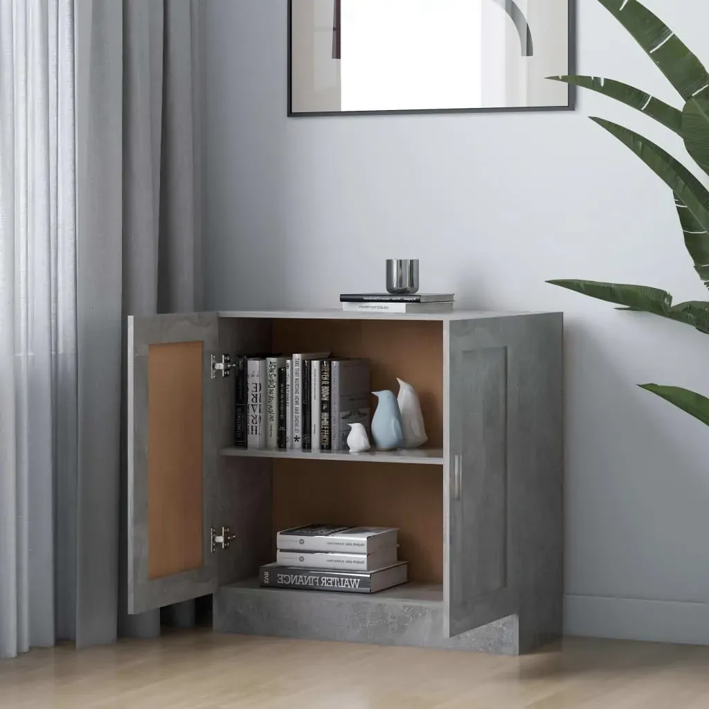 Book Cabinet Concrete Grey 82.5x30.5x80 cm Engineered Wood Price