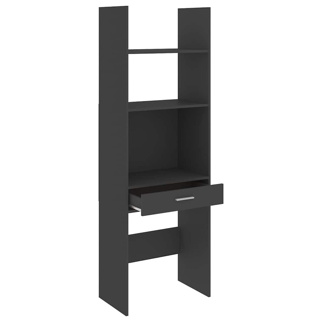 Book Cabinet Grey 60x35x180 cm Engineered Wood Price