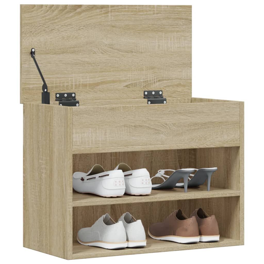 Shoe Bench Sonoma Oak 60x30x45 cm Engineered Wood Price