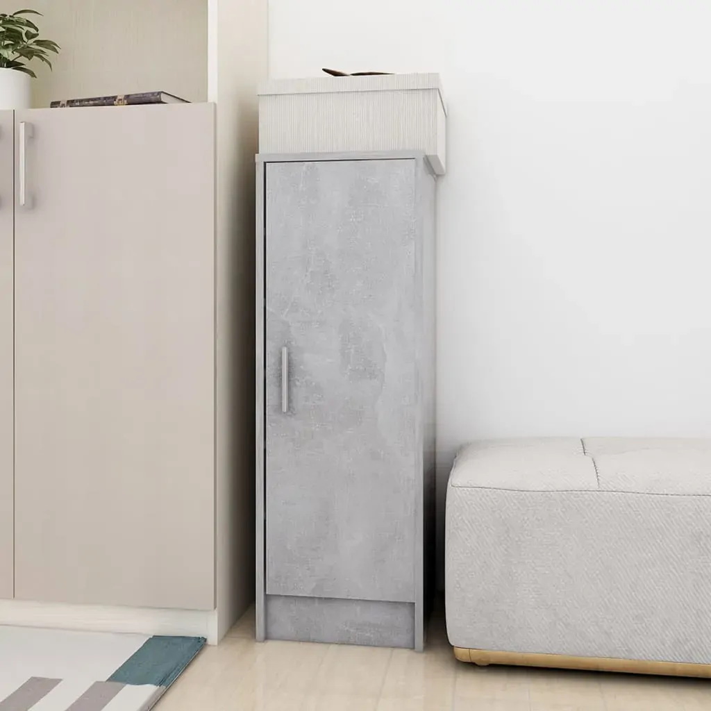 Shoe Cabinet Concrete Grey 32x35x92 cm Engineered Wood Price
