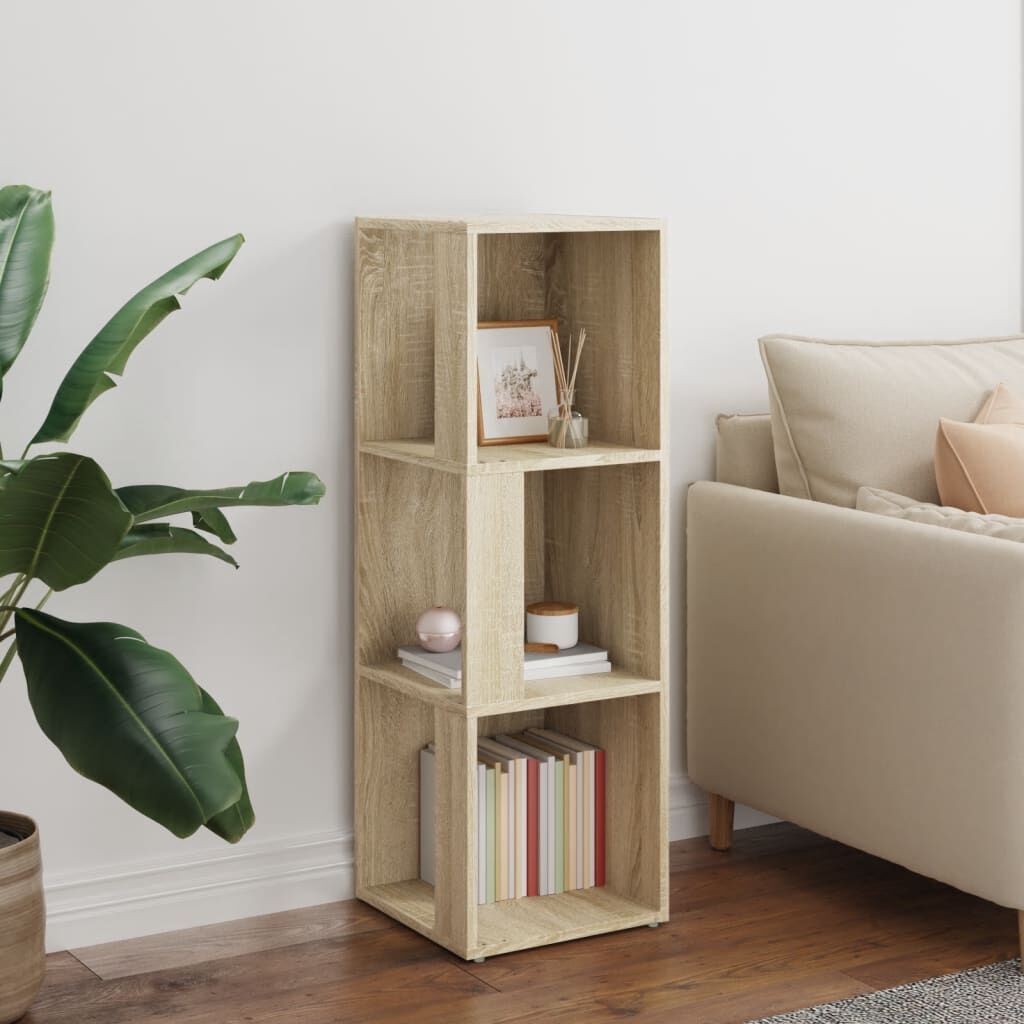 Corner Cabinet Sonoma Oak 33x33x100 cm Engineered Wood Price