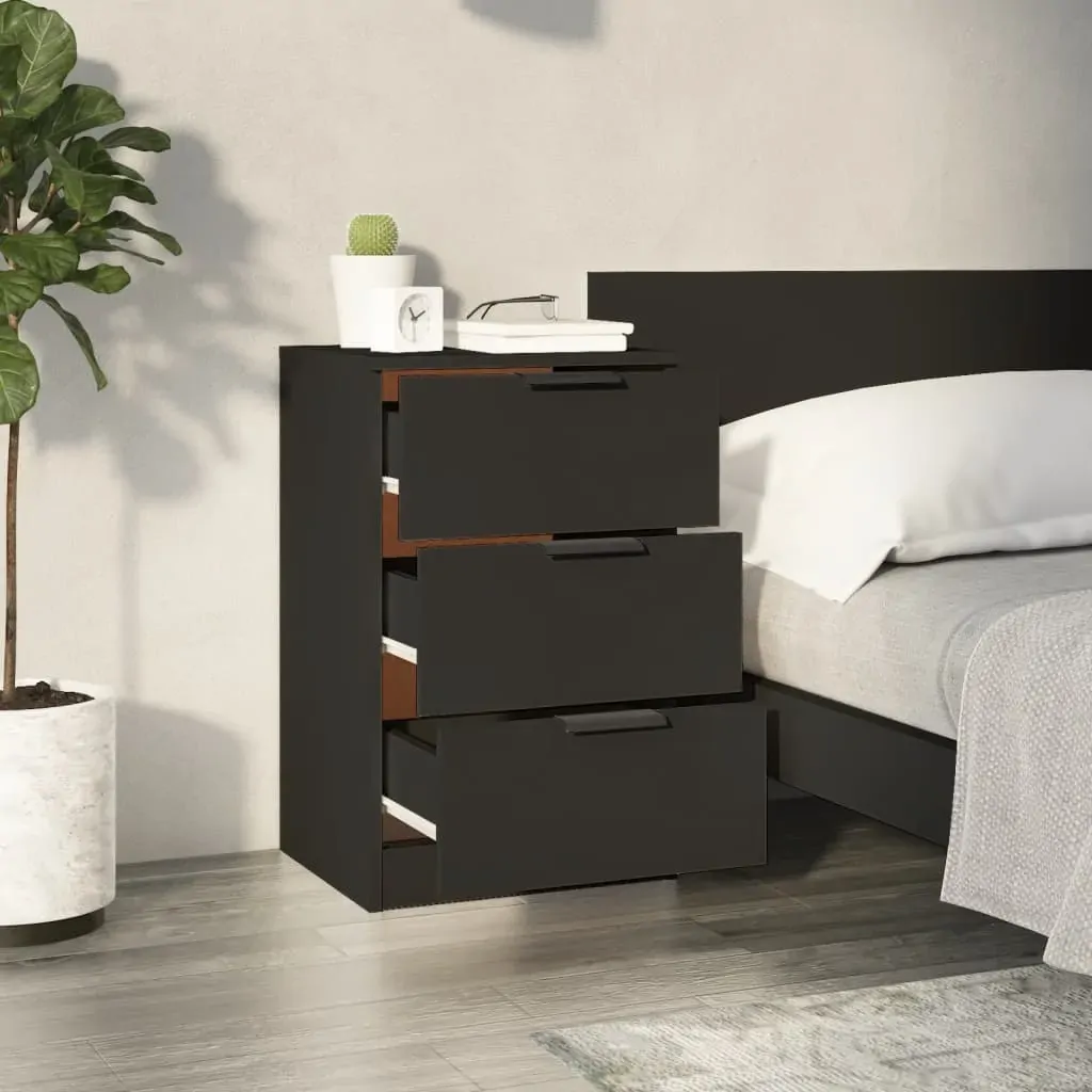 Bedside Cabinets 2 pcs Black 40x36x65 cm Price
