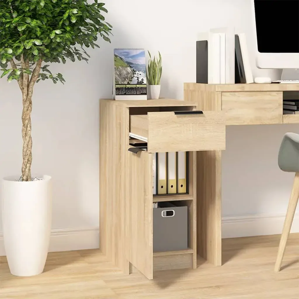 Desk Cabinet Sonoma Oak 33.5x50x75 cm Engineered Wood Price