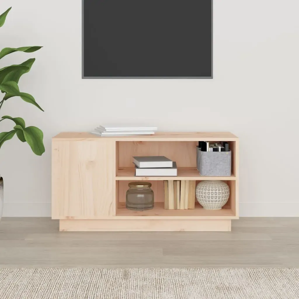 TV Cabinet 80x35x40.5 cm Solid Wood Pine Price