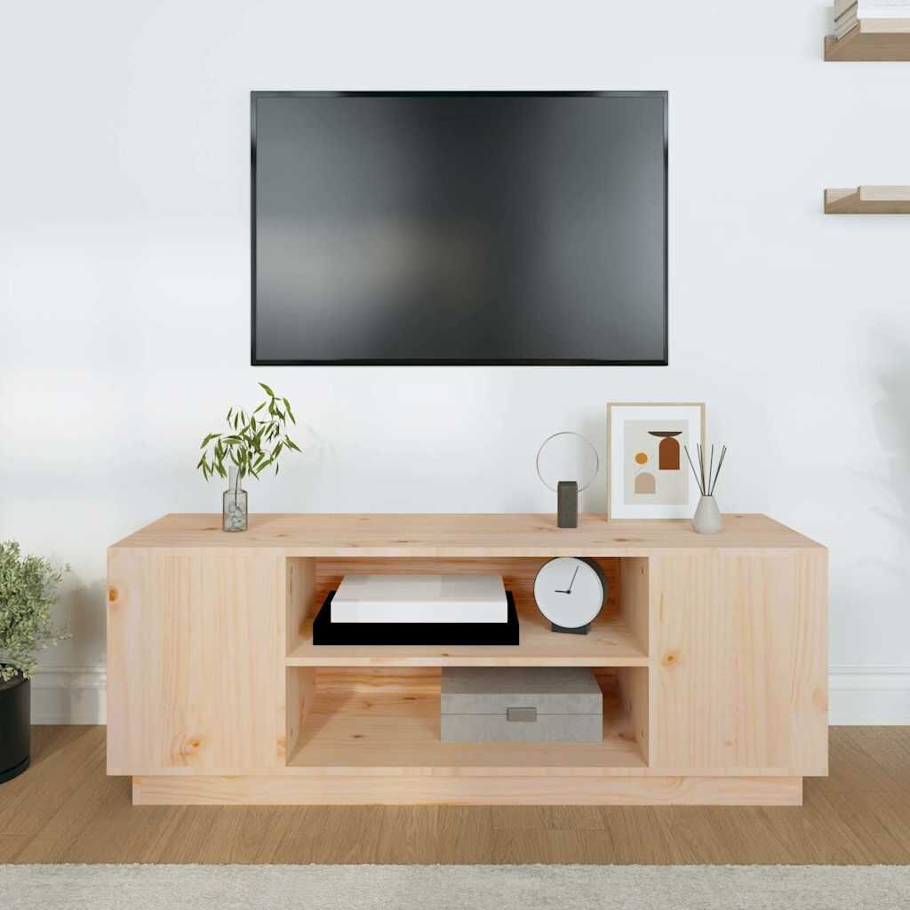 TV Cabinet 110x35x40.5 cm Solid Wood Pine Price