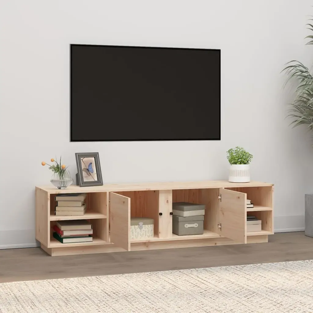 TV Cabinet 156x40x40 cm Solid Wood Pine Price