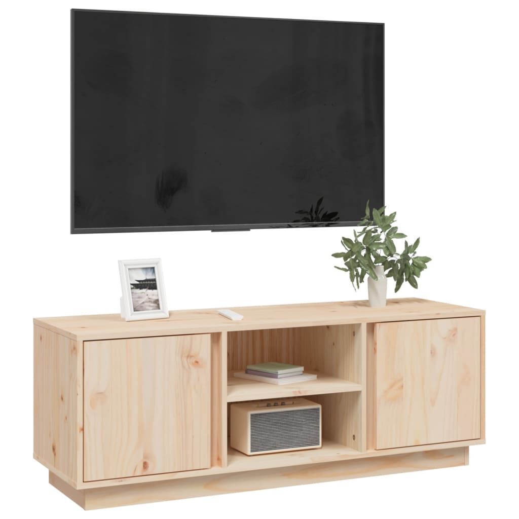 TV Cabinet 110x35x40.5 cm Solid Wood Pine Price