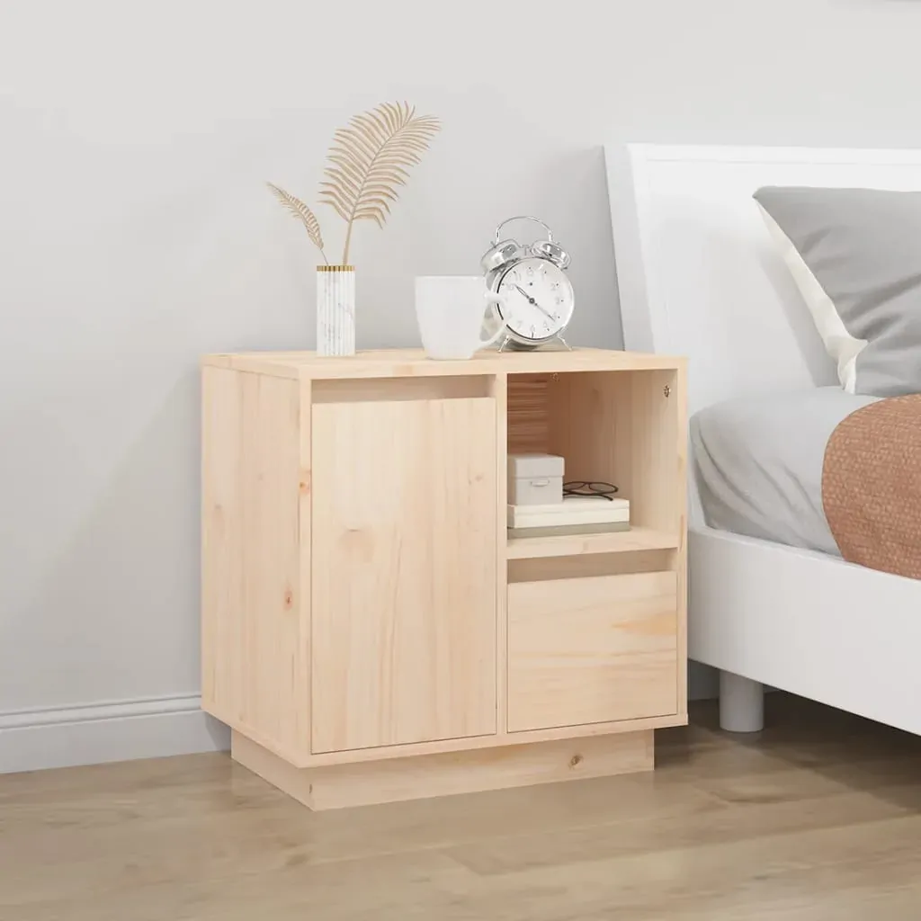 Bedside Cabinets 2 pcs 50x34x50 cm Solid Wood Pine Price