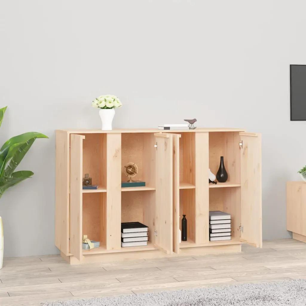 Sideboard 120x35x80 cm Solid Wood Pine Price