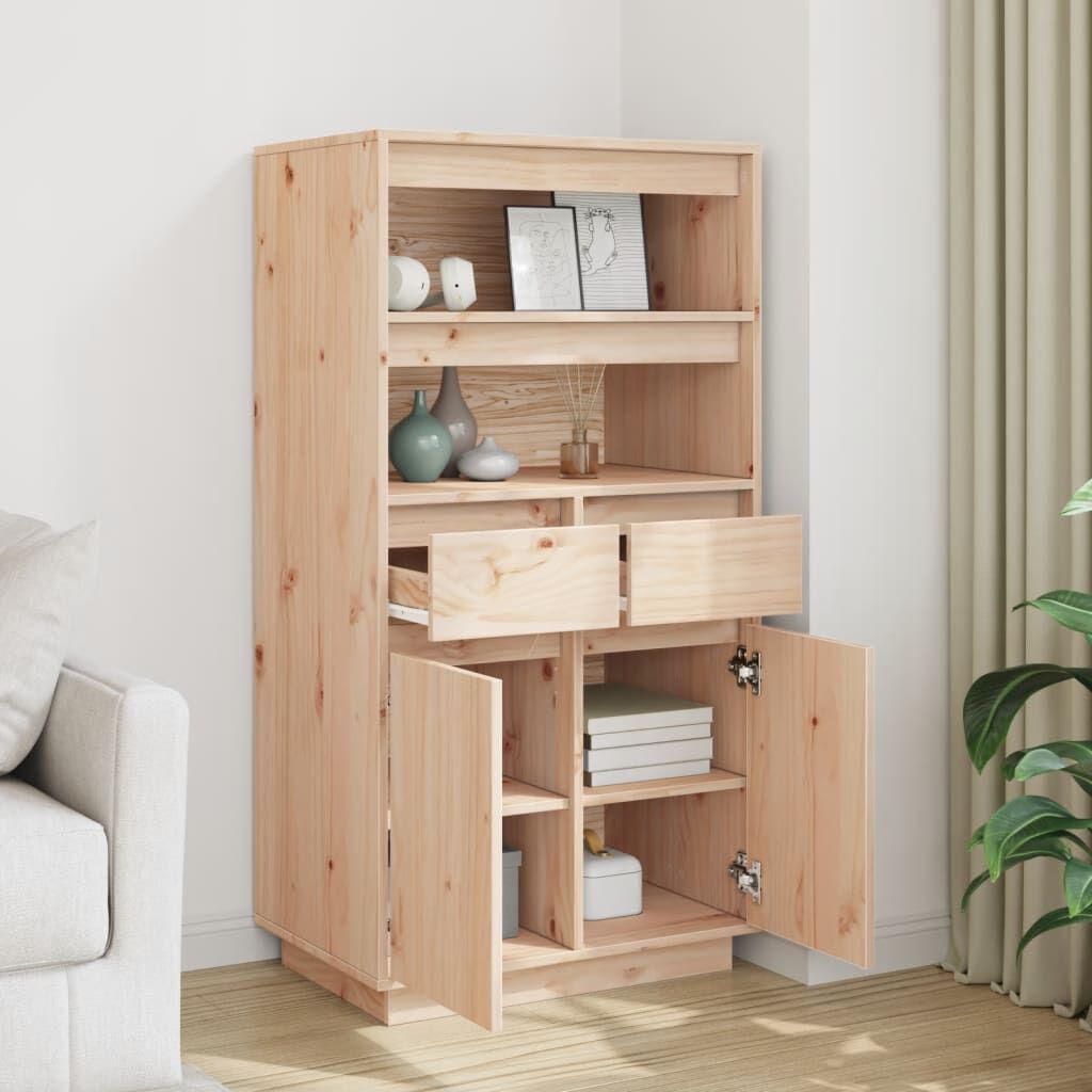Highboard 60x40x116.5 cm Solid Wood Pine Price