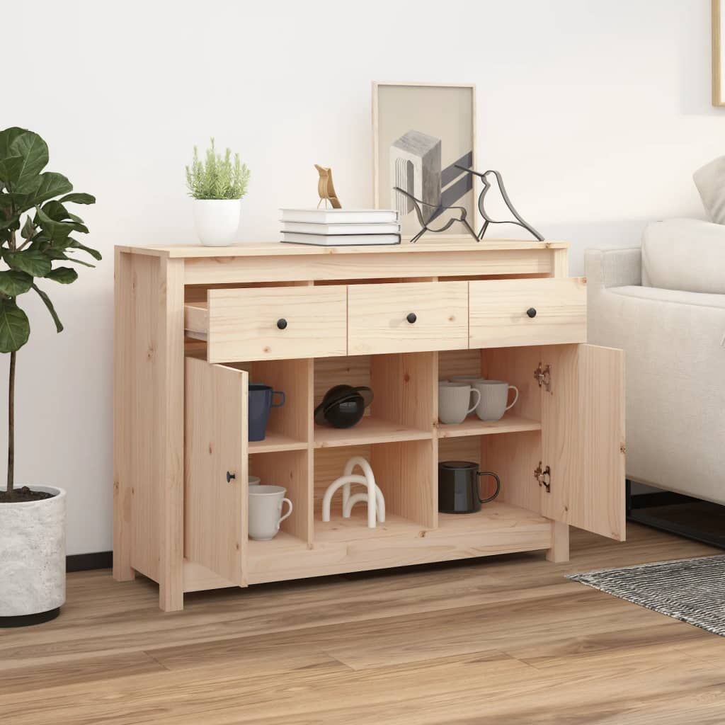Sideboard 100x35x74.5 cm Solid Wood Pine Price