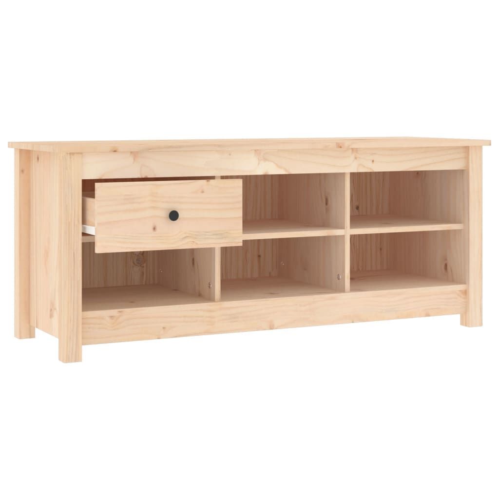 Shoe Cabinet 110x38x45.5 cm Solid Wood Pine Price