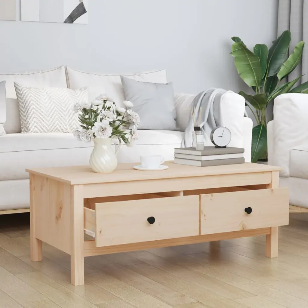 Coffee Table 100x50x40 cm Solid Wood Pine Price